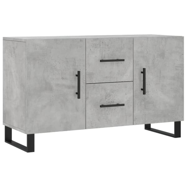 vidaXL kommode, betongrå, 100x36x60 cm, træbaseret materiale