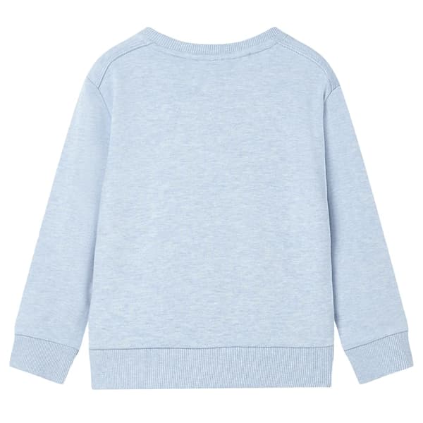 Børnesweatshirt, lyseblå melange, 140