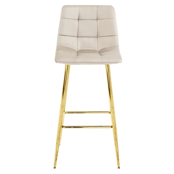 ARCETO pall - beige sammet / GYLLENE ben x 2