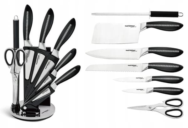 Masterpan MP-6003 køkkenknivsæt med 8 dele