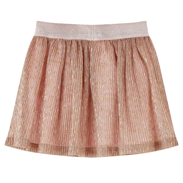 Barnkjol med glitter, diskret rosa, 140
