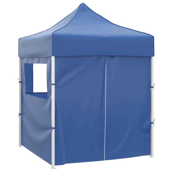 vidaXL professionelt foldbart festtelt, 4 sider, 2x2 m, stål