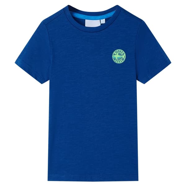 Barn-T-shirt, mörkblå, 116