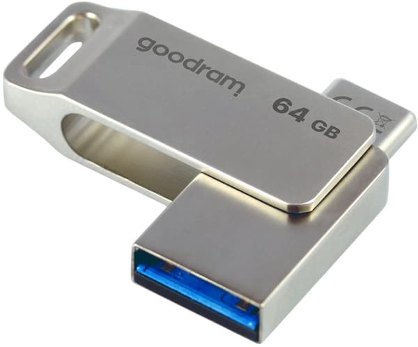 GOODRAM ODA3 USB-nøgle 64 GB USB 3.2 Gen 1/Type-C Sølv