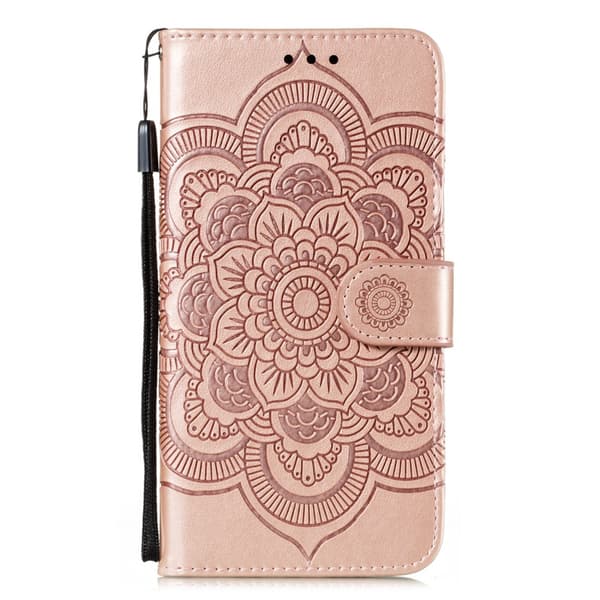 Flip-etui til Xiaomi Redmi Note 9s/9 Pro, Mandala, rosaguld