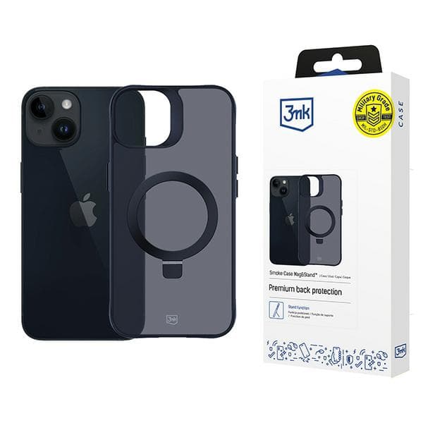 3mk Smoke Case Mag&Stand cover til iPhone 14 Plus