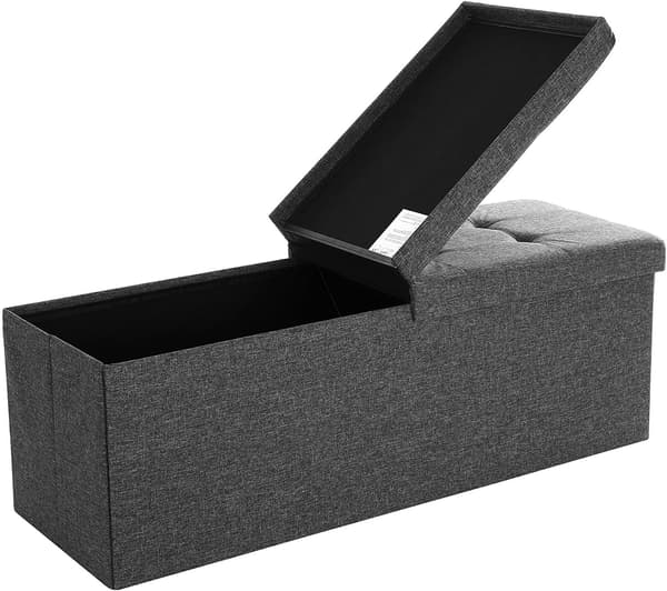 Quiltad förvaringspuff 110 cm