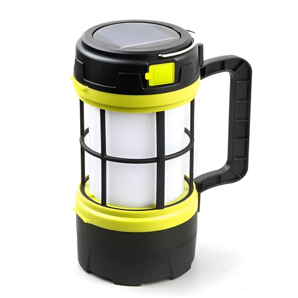 Solcelledrevet LED-campinglampe
