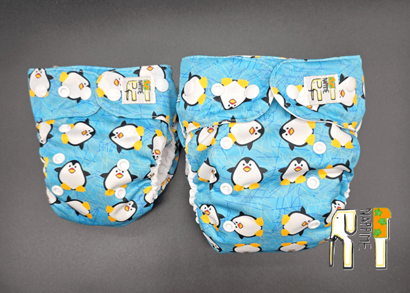 NappiMe Vaskbare Bleer MINI POCKET COOLMAX PINGUINS