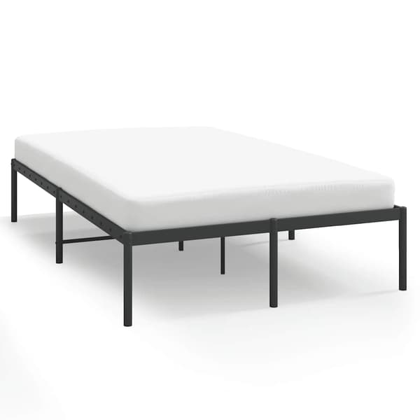 vidaXL metalsengestel sort 135x190 cm