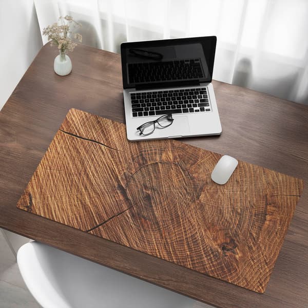 Musemåtte i træfiber til skrivebord, tastatur og laptop 100x50 cm