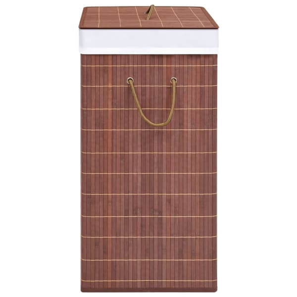 vidaXL Tvättkorg i bambu brun 100 l