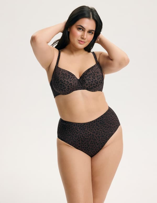 Esotiq BASE Prickig Vadderad Bikiniöverdel | Brun 80D