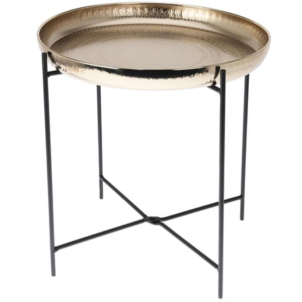 Lille sidebord i guldmetal 35xh36