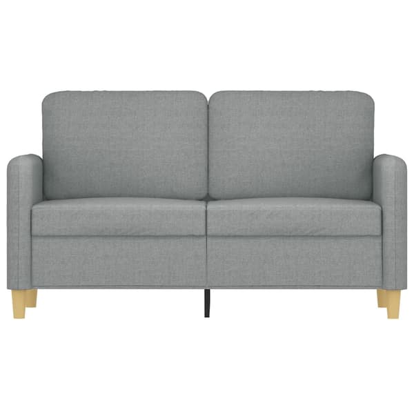 vidaXL 2-sitssoffa ljusgrå 120 cm tygklädsel