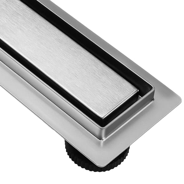 Heckermann linjärt golvavlopp för dusch 70 cm Silver
