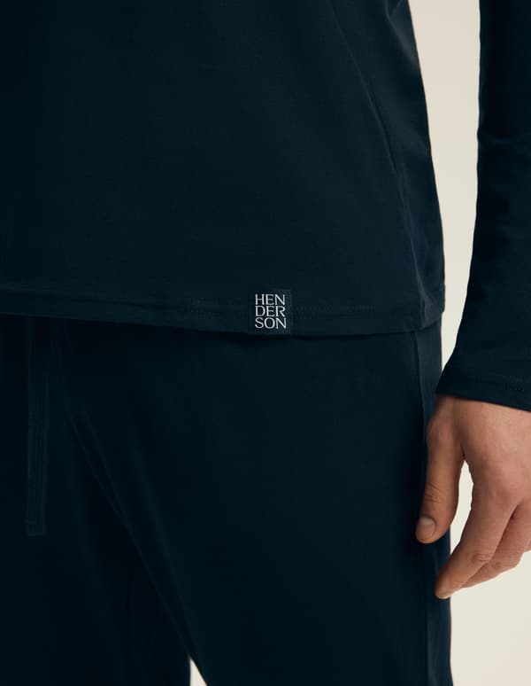 Mike Henderson herrpyjamas | Marinblå XXL