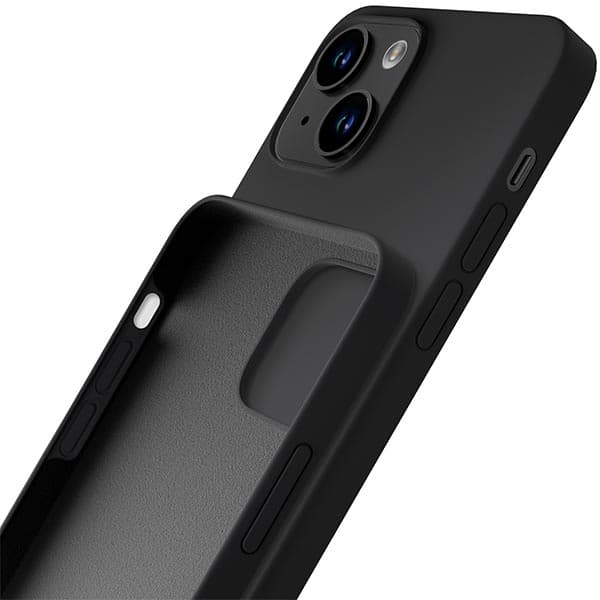 3MK Silikonskal till iPhone 14 Plus, Svart