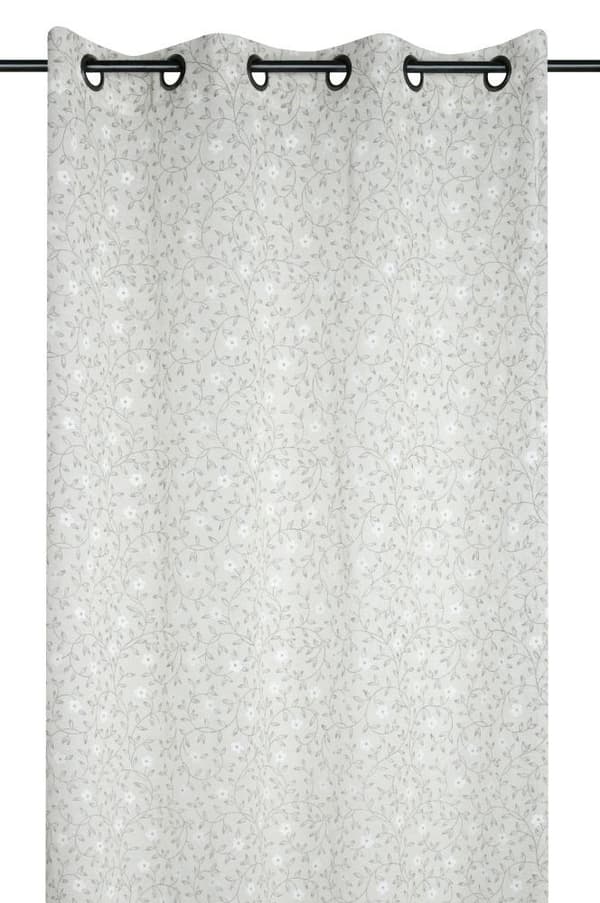 Ginny gardin 140x260 beige blomster