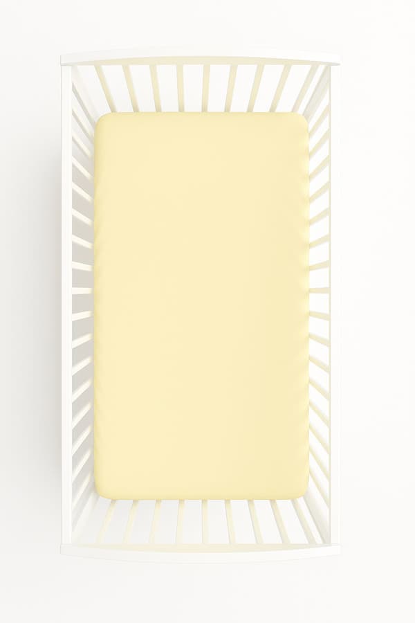 Bomuldslagner til tremmeseng 140x70 cm - cremefarvet
