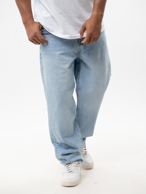 Lucky Dice Small Dice Lyseblå Baggy Jeans L