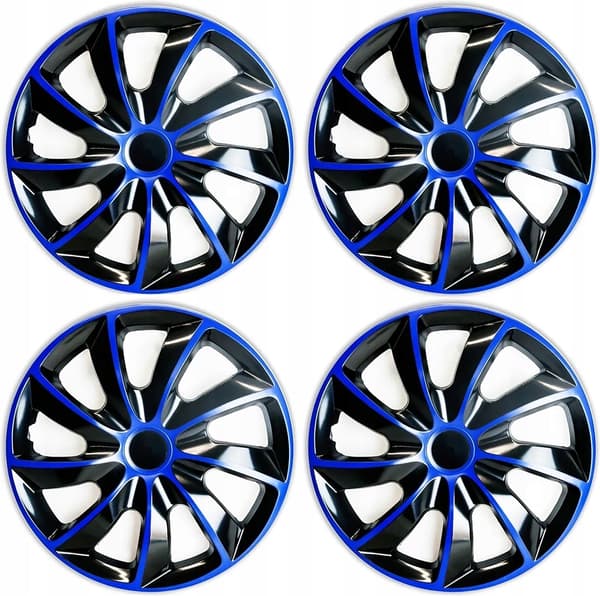16 tuuman Quad Bicolor sinimusta NRM -pölykapselit, 4 kpl:n sarja