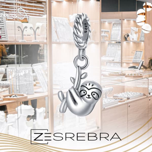 Sengångare berlocker silver 925 pärla silverhänge hängande berlock 925