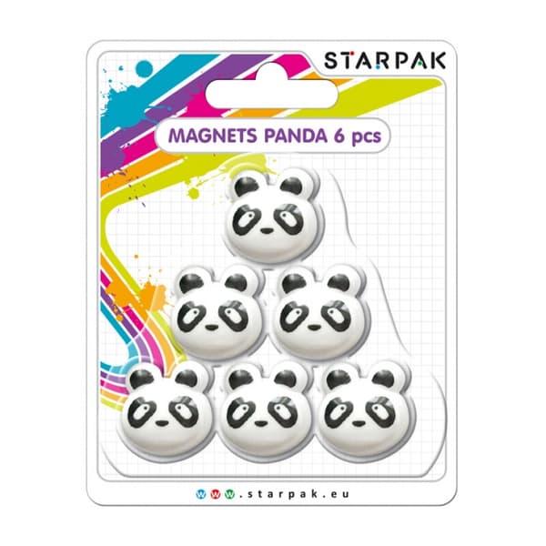Panda-magneetit, 6 kpl. 398962