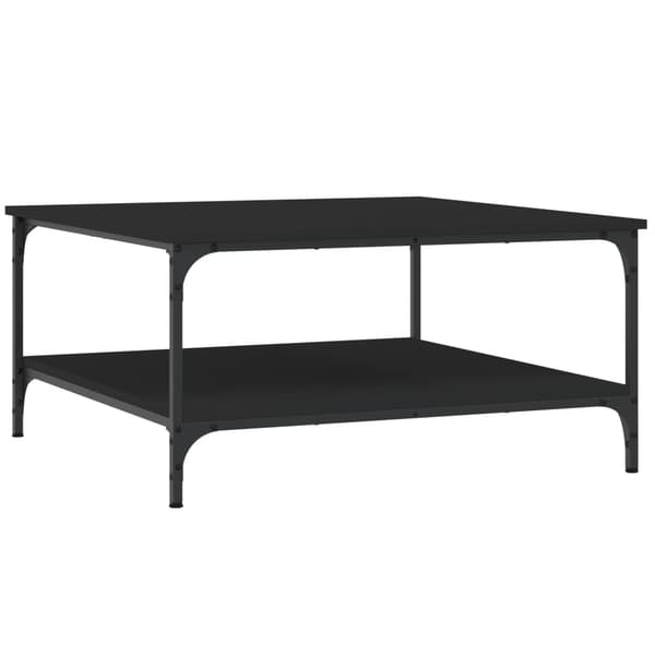 vidaXL sofabord, sort, 80x80x40 cm, træbaseret materiale