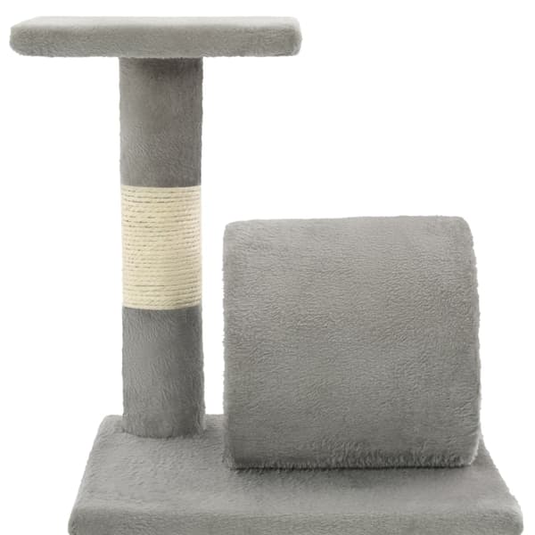 vidaXL kradsetræ til katte med sisalstolper 65 cm grå