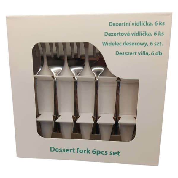 Dessertgaffel Bordgaffel Stål 6 st