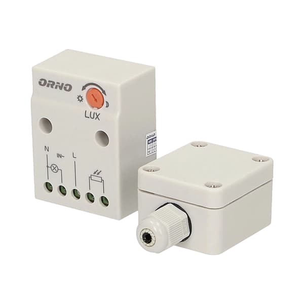 Skymningssensor med hermetisk extern prob i låda 2300W IP65 230V