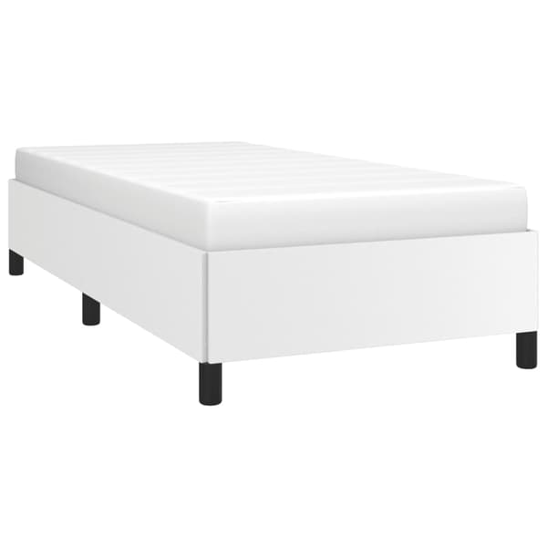vidaXL Sängram vit 90x190 cm konstläder