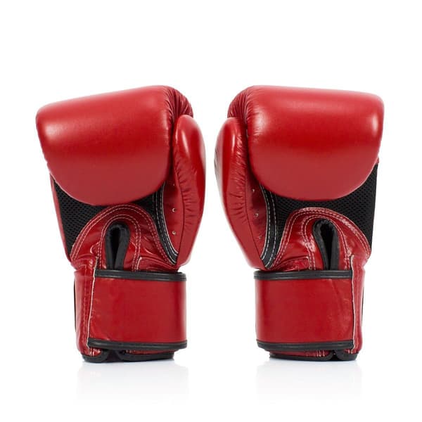 Fairtex Boksehandsker i Ægte Læder BGV1 Åndbare Røde 14oz