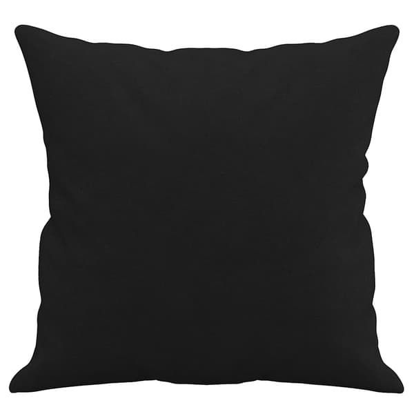 vidaXL 3-sitssoffa med kuddar, svart, 180 cm, mikrofiber