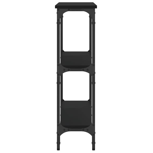 vidaXL konsolbord, sort, 100x22,5x75 cm