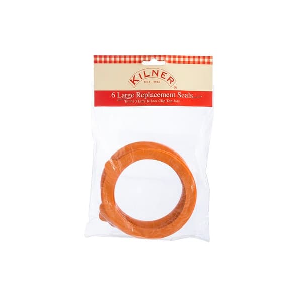 Set med 6 burkförseglingar, 8,5 cm / Kilner