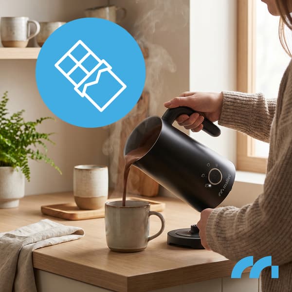 Elektrisk mælkeskummervarmer 300ml 4 tilstande Foamy500W