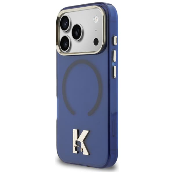Karl Lagerfeld IML K Head Logo MagSafe-etui til iPhone 17 Pro Max, blå
