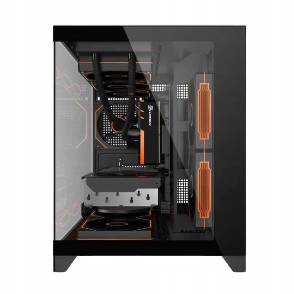 Power Train Gaming-chassi, glas, torn, 6x 120 mm aRGB-fläktar