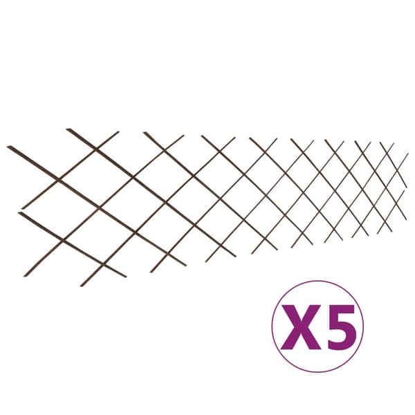 vidaXL pilehegn, 5 stk., 180 x 60 cm