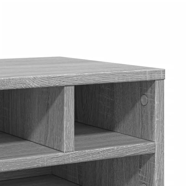vidaXL printerstativ, grå Sonoma-eg, 40x32x22,5 cm