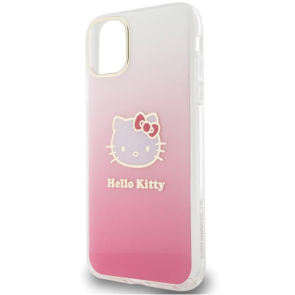 Hello Kitty IML Gradient Electrop Kitty Head-skal till iPhone 11 / Xr, Rosa