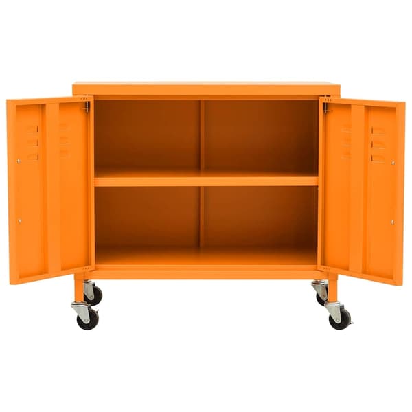 vidaXL skab, orange, 60x35x56 cm, stål