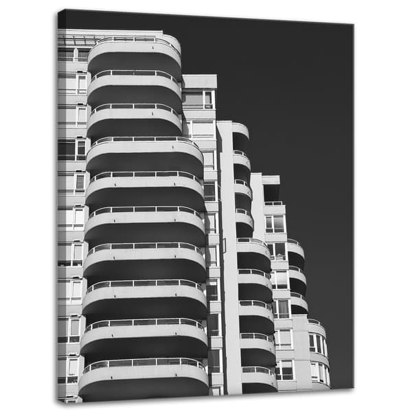 Lærredstryk Arkitektur Balkoner 30x40 cm