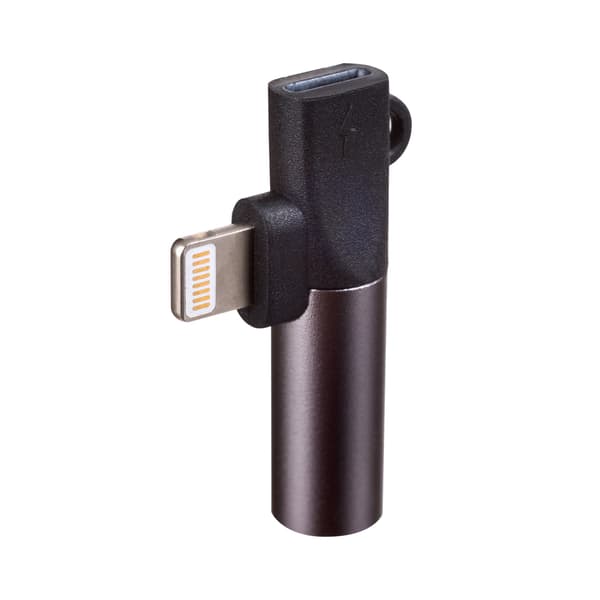 Akyga AK-AD-63 Lightning mini-jack 3,5 mm-adapter ljudsplitter