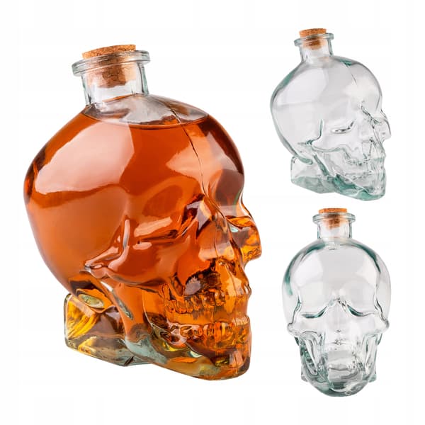 Glaskanna - dödskalle 750 ml