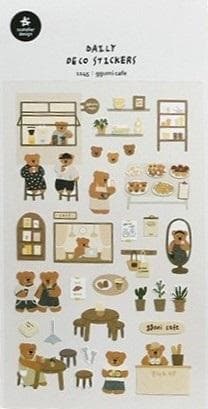 Teddy Bear Cafe -koristetarrat