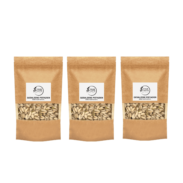 DE Sæt - 3x Saltede Pistacienødder 500g