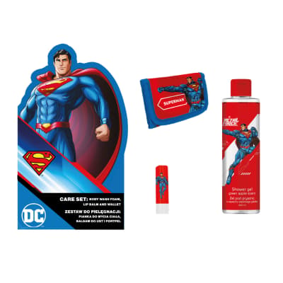SUPERMAN KROP- & LÆBEPLEJESÆT & TEGNEBOG